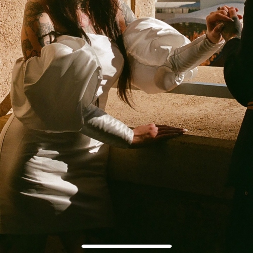 Cute short engagement dress